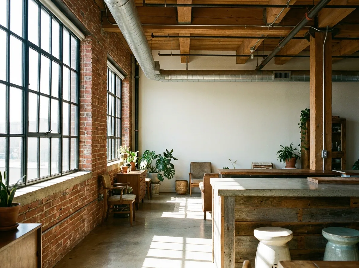 What is a loft apartment? Exposed brick and tall windows in a converted warehouse